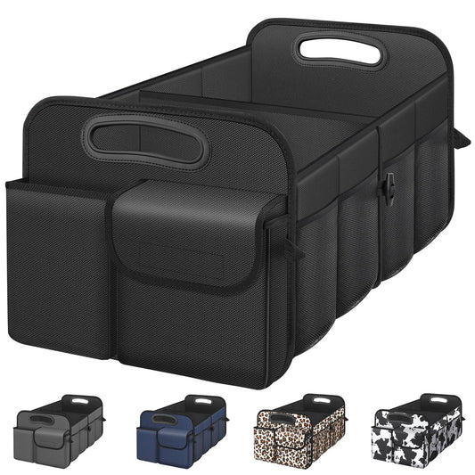 Femuar Collapsible Car Trunk Organizer – Waterproof Large Capacity Storage, Black